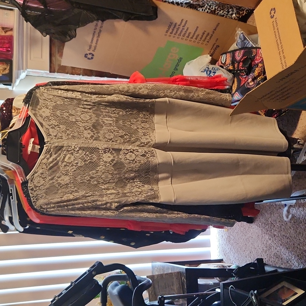 Gray laced 2x dress baddie